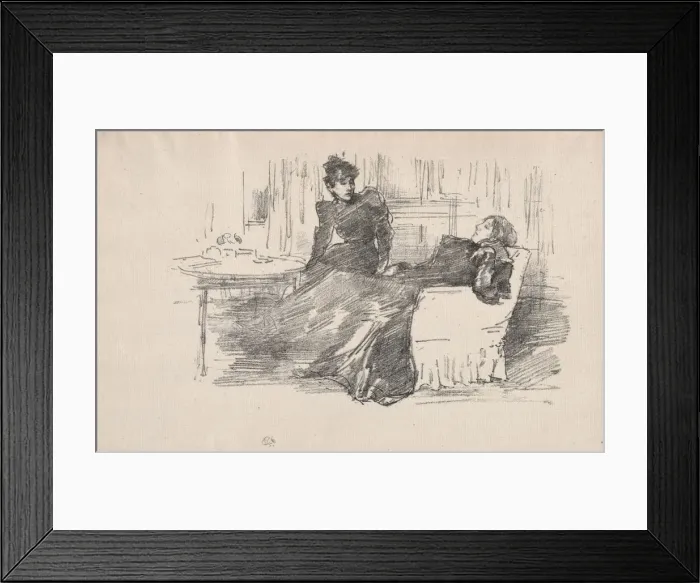 Framed Print : The Sisters, 1894. Creator: James McNeill Whistler (American, 1834-1903) Framed Print : The Sisters, 1894. Creator: James McNeill Whistler (American, 1834-1903)