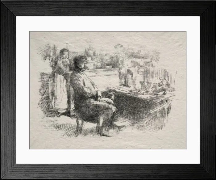 Framed Print : The Shoemaker. Creator: James McNeill Whistler (American, 1834-1903) Framed Print : The Shoemaker. Creator: James McNeill Whistler (American, 1834-1903)