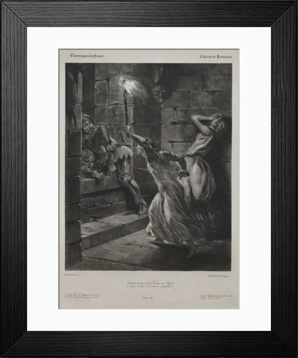 Framed Print : The Sister of Duguesclin, 1829. Creator: Eugene Delacroix (French, 1798-1863); H Framed Print : The Sister of Duguesclin, 1829. Creator: Eugene Delacroix (French, 1798-1863); H