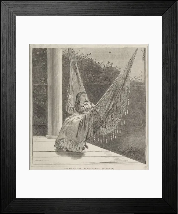 Framed Print : The Robins Note, 1870. Creator: Winslow Homer (American, 1836-1910) Framed Print : The Robins Note, 1870. Creator: Winslow Homer (American, 1836-1910)
