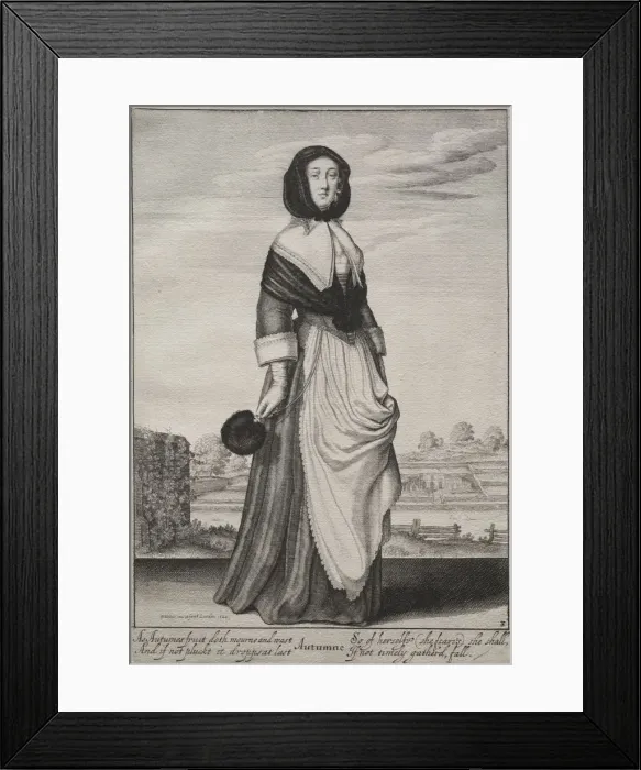 Framed Print : The Seasons: Autumn, 1643-1644. Creator: Wenceslaus Hollar (Bohemian, 1607-1677) Framed Print : The Seasons: Autumn, 1643-1644. Creator: Wenceslaus Hollar (Bohemian, 1607-1677)