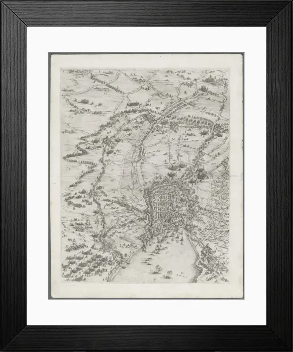 Framed Print : The Siege of La Rochelle: Plate 6, 1628-1630. Creator: Jacques Callot (French, 1592-1635) Framed Print : The Siege of La Rochelle: Plate 6, 1628-1630. Creator: Jacques Callot (French, 1592-1635)