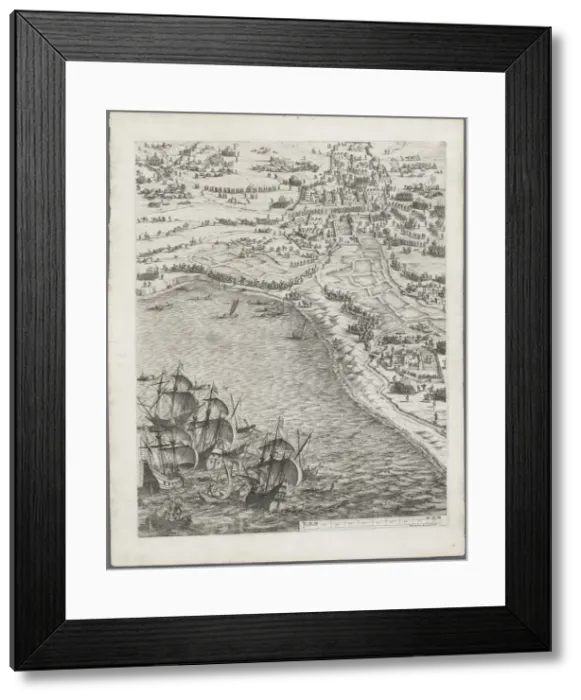 Framed Print : The Siege of La Rochelle: Plate 12, 1628-1630. Creator: Jacques Callot (French, 1592-1635) Framed Print : The Siege of La Rochelle: Plate 12, 1628-1630. Creator: Jacques Callot (French, 1592-1635)