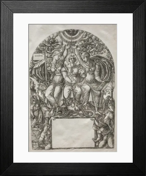 Framed Print : The Royal Majesty, before 1561. Creator: Jean Duvet (French, 1485-1561) Framed Print : The Royal Majesty, before 1561. Creator: Jean Duvet (French, 1485-1561)