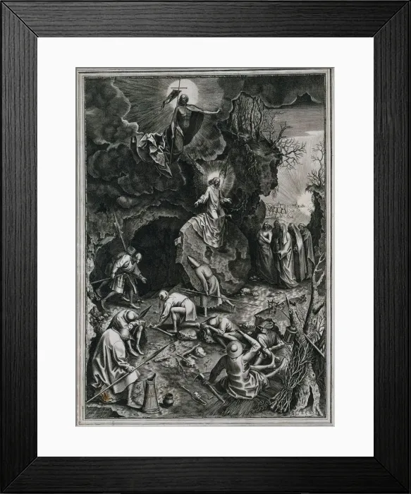 Framed Print : The Resurrection of Christ, c. 1562. Creator: Philip Galle (Flemish, 1537-1612) Framed Print : The Resurrection of Christ, c. 1562. Creator: Philip Galle (Flemish, 1537-1612)