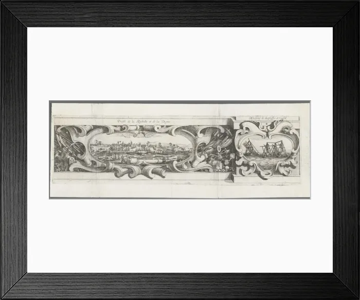 Framed Print : The Siege of La Rochelle: Plate 16, 1628-1630 Framed Print : The Siege of La Rochelle: Plate 16, 1628-1630