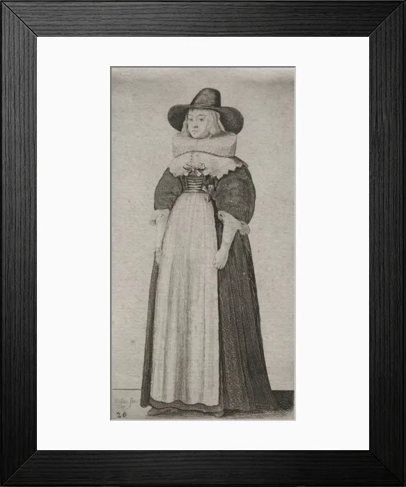 Framed Print : The Several Habits of English Women, from the Nobility to the Country Women... 1640 Framed Print : The Several Habits of English Women, from the Nobility to the Country Women... 1640