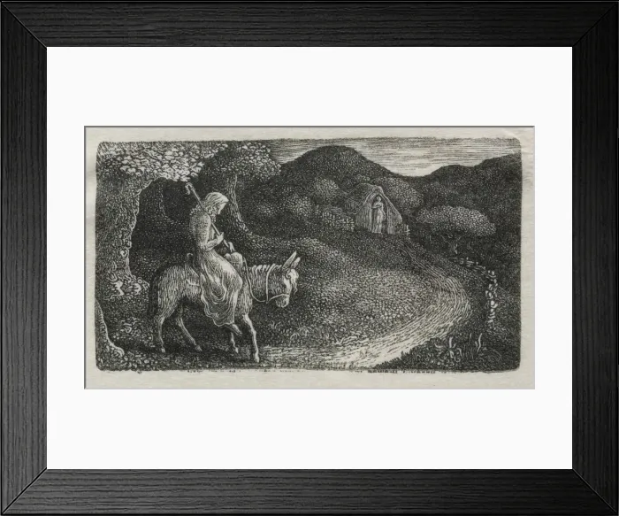 Framed Print : The Return Home, 1829. Creator: Edward Calvert (British, 1799-1883) Framed Print : The Return Home, 1829. Creator: Edward Calvert (British, 1799-1883)