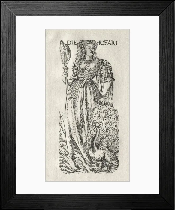 Framed Print : The Seven Vices: Pride, c. 1510. Creator: Hans Burgkmair (German, 1473-1531) Framed Print : The Seven Vices: Pride, c. 1510. Creator: Hans Burgkmair (German, 1473-1531)