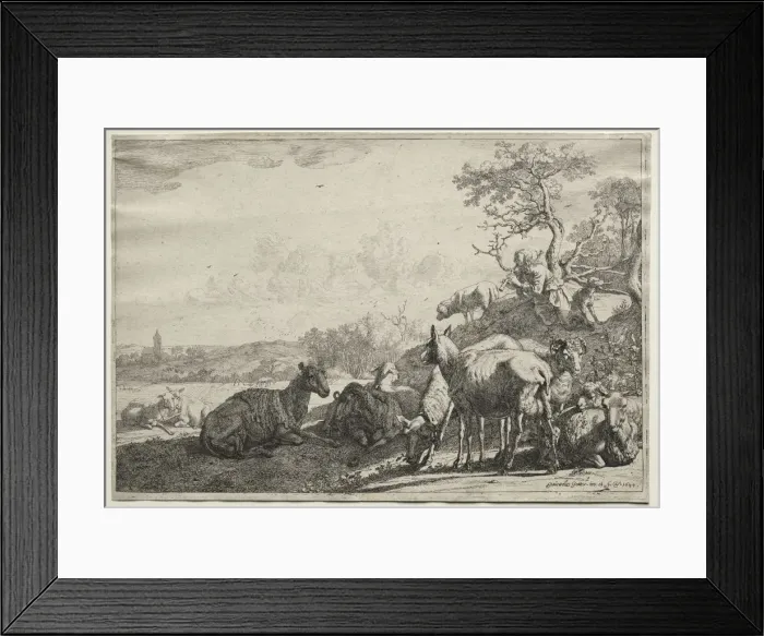 Framed Print : The Shepherd, 1644. Creator: Paulus Potter (Dutch, 1625-1654) Framed Print : The Shepherd, 1644. Creator: Paulus Potter (Dutch, 1625-1654)