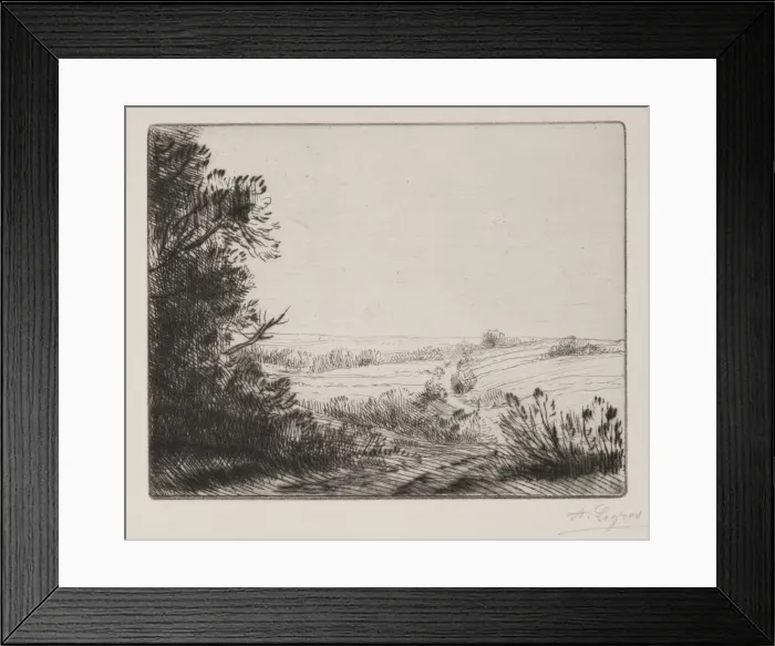 Framed Print : The Road to Horville. Creator: Alphonse Legros (French, 1837-1911) Framed Print : The Road to Horville. Creator: Alphonse Legros (French, 1837-1911)