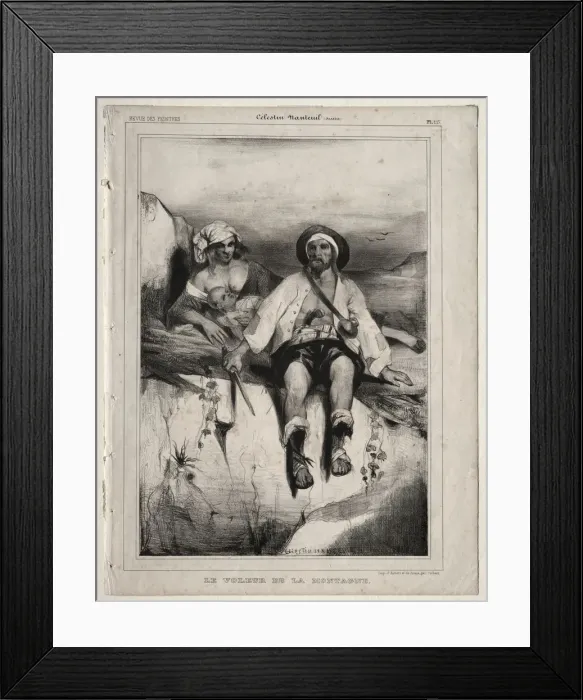 Framed Print : The Robber from the Mountain. Creator: Celestin Francois Nanteuil (French, 1813-1873) Framed Print : The Robber from the Mountain. Creator: Celestin Francois Nanteuil (French, 1813-1873)