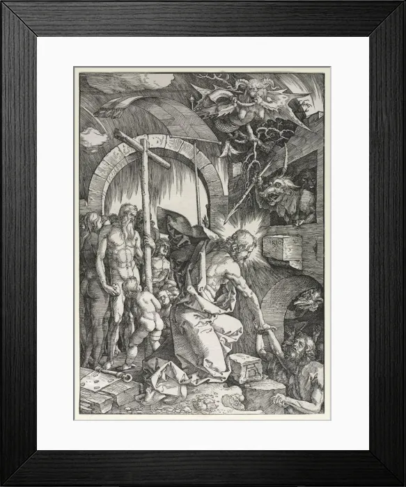 Framed Print : The Large Passion: Christ Descending into Limbo, 1510. Creator: Albrecht Dürer (German Framed Print : The Large Passion: Christ Descending into Limbo, 1510. Creator: Albrecht Dürer (German