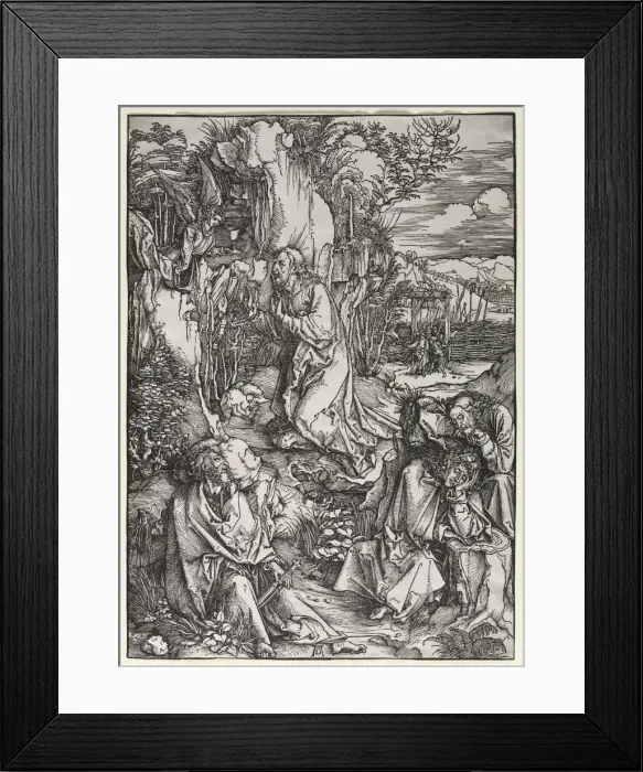 Framed Print : The Large Passion: Christ on the Mount of Olives, c. 1497-1500. Creator: Albrecht Dürer Framed Print : The Large Passion: Christ on the Mount of Olives, c. 1497-1500. Creator: Albrecht Dürer