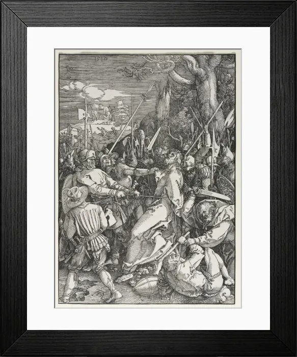 Framed Print : The Large Passion: The Betrayal of Christ, 1510. Creator: Albrecht Dürer (German, 1471-1528) Framed Print : The Large Passion: The Betrayal of Christ, 1510. Creator: Albrecht Dürer (German, 1471-1528)