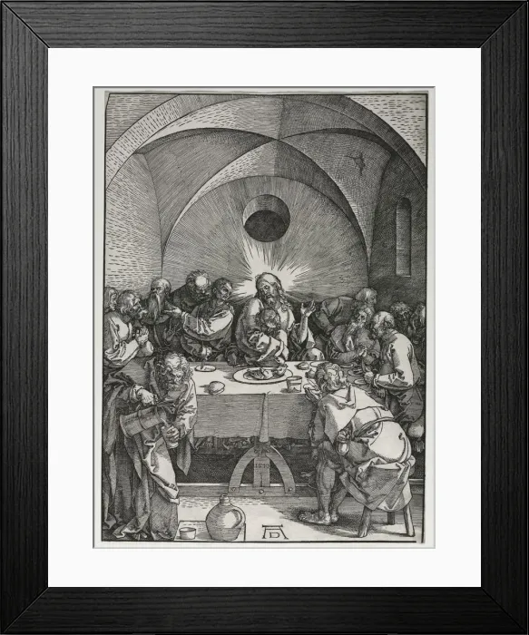 Framed Print : The Large Passion: The Last Supper, 1510. Creator: Albrecht Dürer (German, 1471-1528) Framed Print : The Large Passion: The Last Supper, 1510. Creator: Albrecht Dürer (German, 1471-1528)