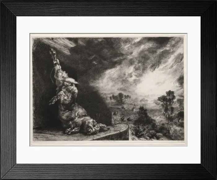 Framed Print : The Large Rabbit, 1891, printed 1894. Creator: Felix Bracquemond (French, 1833-1914) Framed Print : The Large Rabbit, 1891, printed 1894. Creator: Felix Bracquemond (French, 1833-1914)