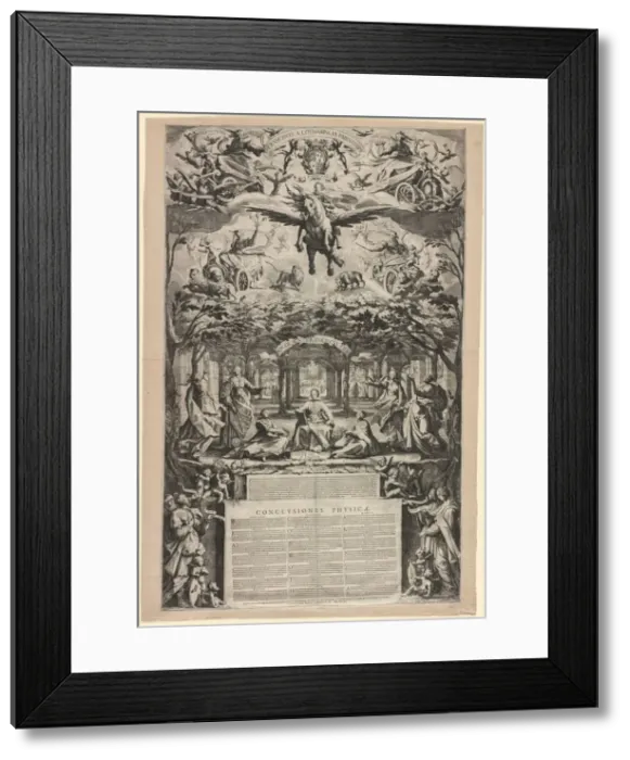 Framed Print : The Large Thesis, 1625. Creator: Jacques Callot (French, 1592-1635) Framed Print : The Large Thesis, 1625. Creator: Jacques Callot (French, 1592-1635)
