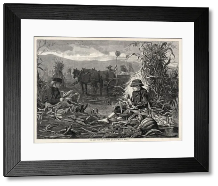 Framed Print : The Last Days of Harvest, 1873. Creator: Winslow Homer (American, 1836-1910) Framed Print : The Last Days of Harvest, 1873. Creator: Winslow Homer (American, 1836-1910)
