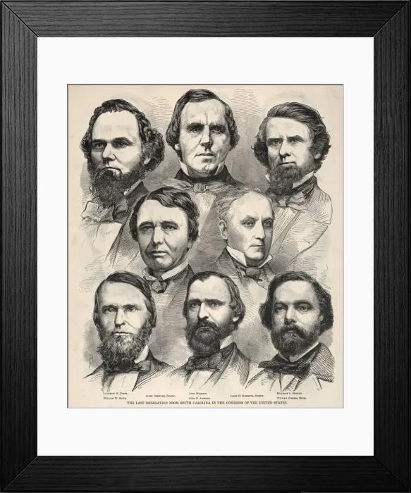 Framed Print : The Last Delegation from South Carolina in the Congress of the United States. Creator Framed Print : The Last Delegation from South Carolina in the Congress of the United States. Creator