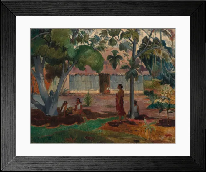 Framed Print : The Large Tree, 1891. Creator: Paul Gauguin (French, 1848-1903) Framed Print : The Large Tree, 1891. Creator: Paul Gauguin (French, 1848-1903)