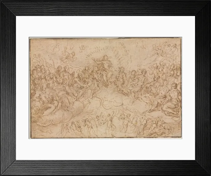 Framed Print : The Last Judgment, 1500s. Creator: Unknown Framed Print : The Last Judgment, 1500s. Creator: Unknown