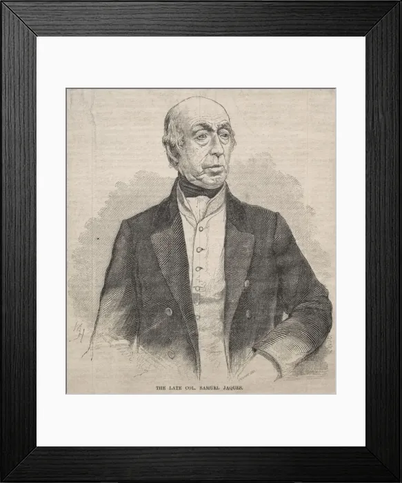 Framed Print : The Late Col. Samuel Jaques, 1859. Creator: Winslow Homer (American, 1836-1910) Framed Print : The Late Col. Samuel Jaques, 1859. Creator: Winslow Homer (American, 1836-1910)