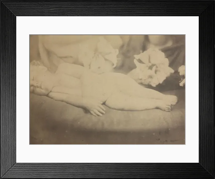 Framed Print : The Lily and the Lamb, c. 1865. Creator: Julia Margaret Cameron (British, 1815-1879) Framed Print : The Lily and the Lamb, c. 1865. Creator: Julia Margaret Cameron (British, 1815-1879)