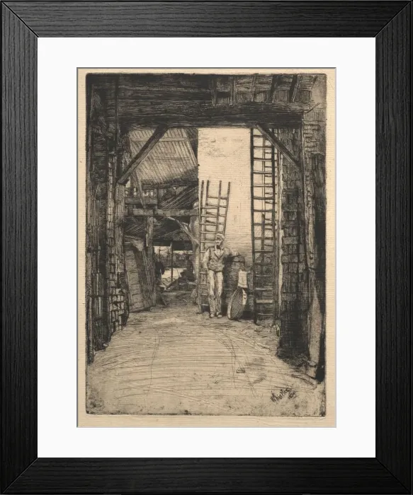 Framed Print : The Lime-burner, 1851. Creator: James McNeill Whistler (American, 1834-1903) Framed Print : The Lime-burner, 1851. Creator: James McNeill Whistler (American, 1834-1903)