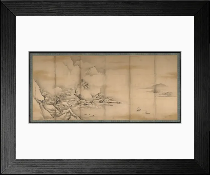 Framed Print : The Four Seasons, 1668. Creator: Kano Tan?y? (Japanese, 1602-1674) Framed Print : The Four Seasons, 1668. Creator: Kano Tan?y? (Japanese, 1602-1674)