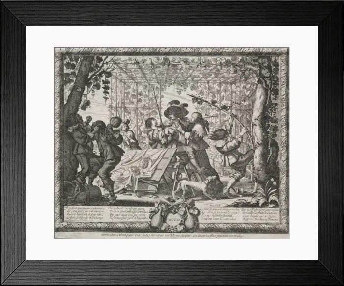 Framed Print : The Four Seasons: Autumn, 1635. Creator: Abraham Bosse (French, 1602-1676) Framed Print : The Four Seasons: Autumn, 1635. Creator: Abraham Bosse (French, 1602-1676)
