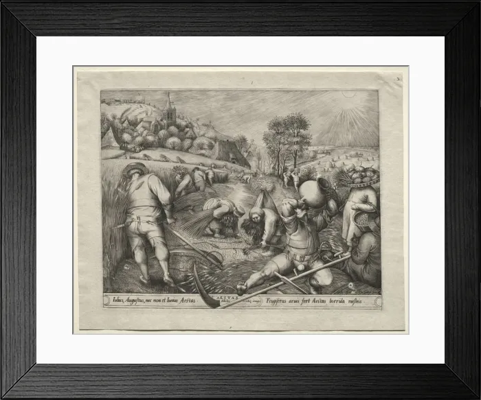 Framed Print : The Four Seasons: Summer, 1570. Creator: Pieter van der Heyden (Netherlandish, c. 1530-c Framed Print : The Four Seasons: Summer, 1570. Creator: Pieter van der Heyden (Netherlandish, c. 1530-c