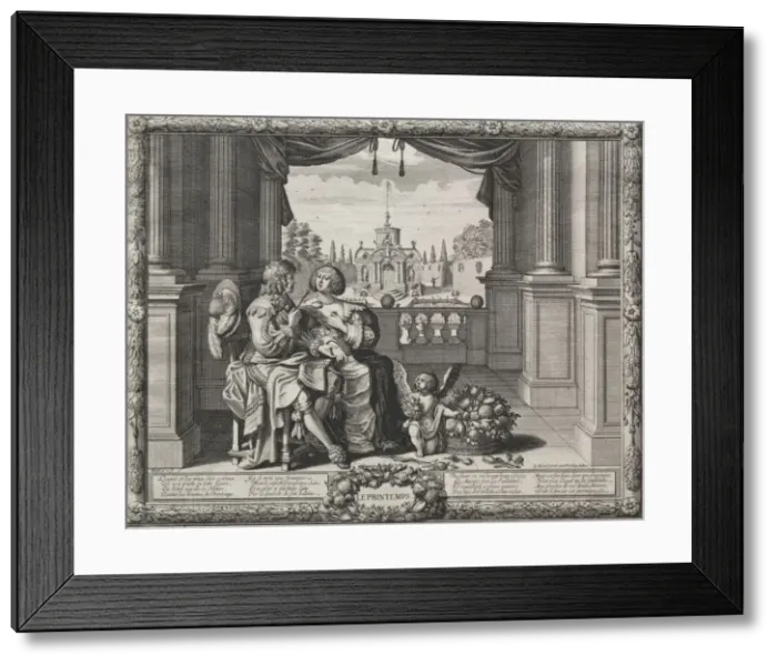 Framed Print : The Four Seasons: Springtime, 1635. Creator: Abraham Bosse (French, 1602-1676) Framed Print : The Four Seasons: Springtime, 1635. Creator: Abraham Bosse (French, 1602-1676)
