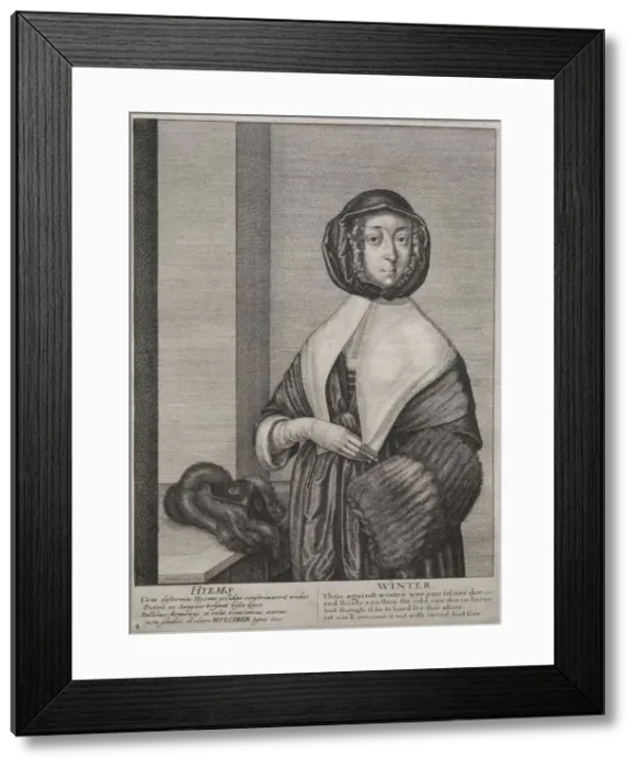 Framed Print : The Four Seasons: Winter, 1641. Creator: Wenceslaus Hollar (Bohemian, 1607-1677) Framed Print : The Four Seasons: Winter, 1641. Creator: Wenceslaus Hollar (Bohemian, 1607-1677)