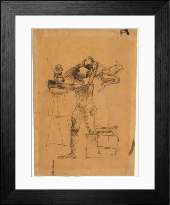 Framed Print : The Genius of the Sculptor, c. 1880-1883. Creator: Auguste Rodin (French, 1840-1917) Framed Print : The Genius of the Sculptor, c. 1880-1883. Creator: Auguste Rodin (French, 1840-1917)