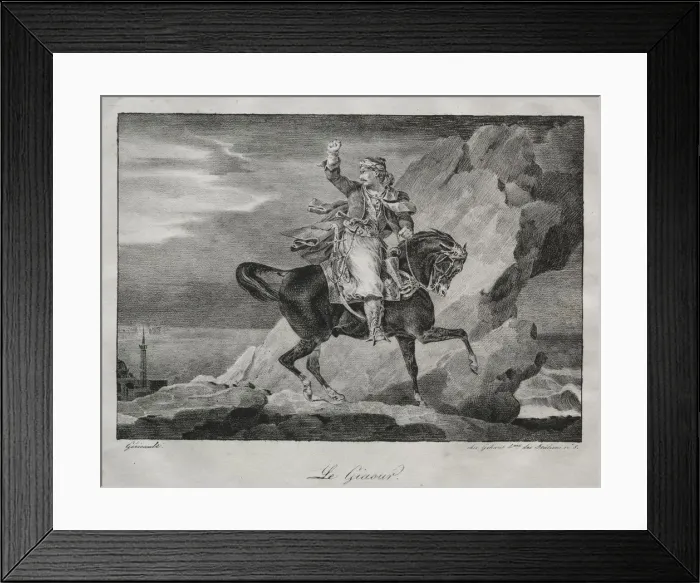 Framed Print : The Giaour, 1820. Creator: Theodore Gericault (French, 1791-1824) Framed Print : The Giaour, 1820. Creator: Theodore Gericault (French, 1791-1824)