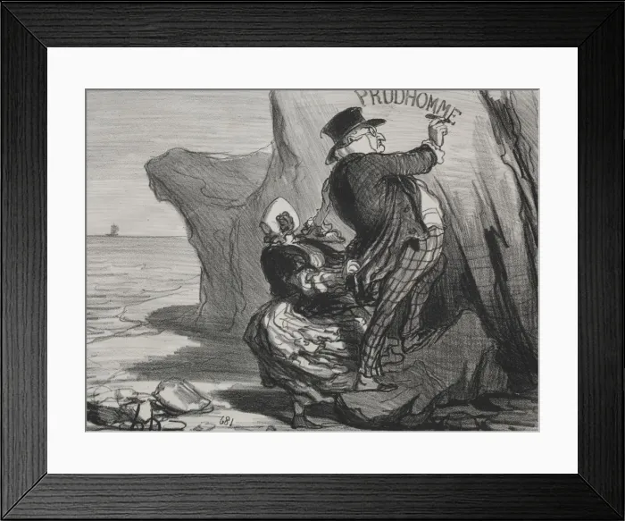 Framed Print : The Good Bourgeois (plate 3): I want to leave an imperishable monument of our visit Framed Print : The Good Bourgeois (plate 3): I want to leave an imperishable monument of our visit