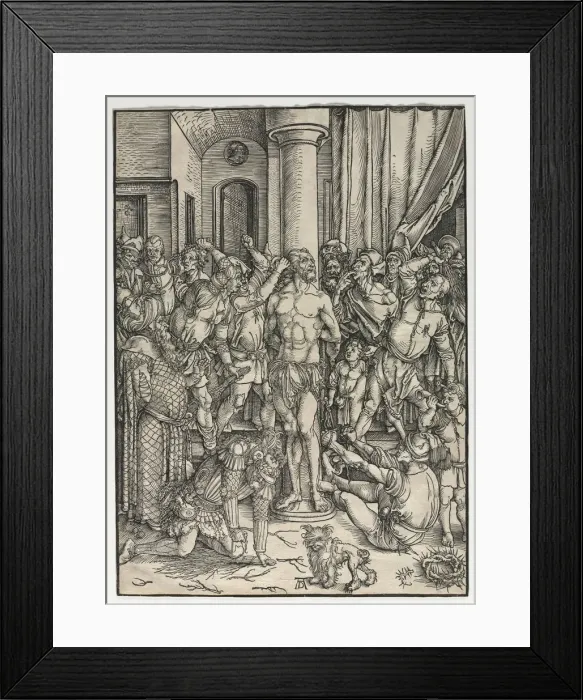 Framed Print : The Great Passion: The Flagellation. Creator: Albrecht Dürer (German, 1471-1528) Framed Print : The Great Passion: The Flagellation. Creator: Albrecht Dürer (German, 1471-1528)