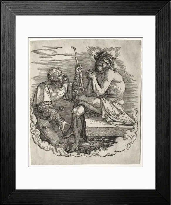 Framed Print : The Great Passion: Title Page - Christ, Man of Sorrows. Creator: Albrecht Dürer (German