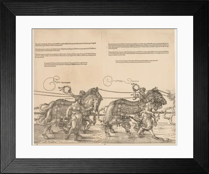Framed Print : The Great Triumphal Car of Emperor Maximilian, 1523. Creator: Albrecht Dürer (German Framed Print : The Great Triumphal Car of Emperor Maximilian, 1523. Creator: Albrecht Dürer (German