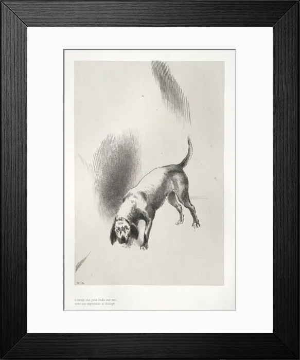Framed Print : The Haunted House: He Kept His Eyes Fixed on Me with a Look so Strange, 1896. Creator Framed Print : The Haunted House: He Kept His Eyes Fixed on Me with a Look so Strange, 1896. Creator