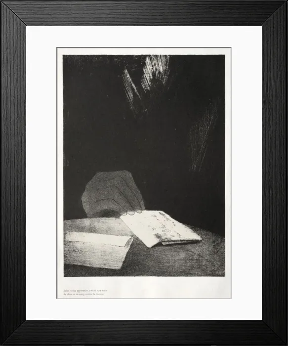 Framed Print : The Haunted House: It Was a Hand, Seemingly as Much of Flesh and Blood as My Own, 1896 Framed Print : The Haunted House: It Was a Hand, Seemingly as Much of Flesh and Blood as My Own, 1896