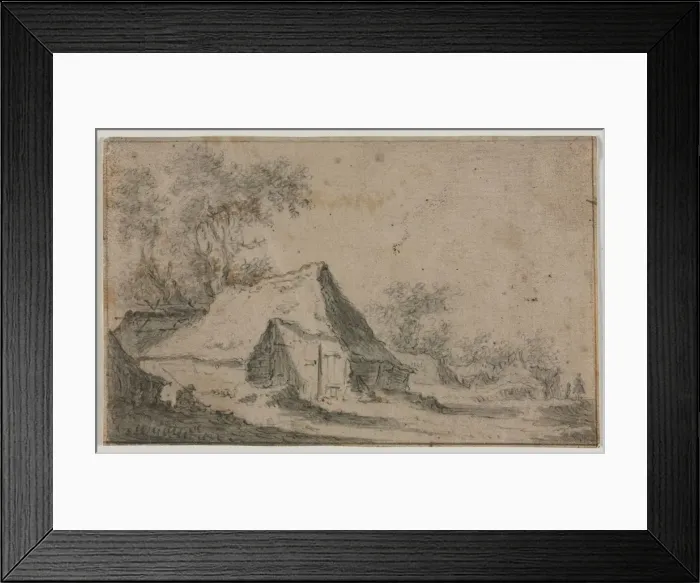 Framed Print : The Little Hamlet, second or third quarter 17th century. Creator: Anthonie Waterloo (Dutch Framed Print : The Little Hamlet, second or third quarter 17th century. Creator: Anthonie Waterloo (Dutch