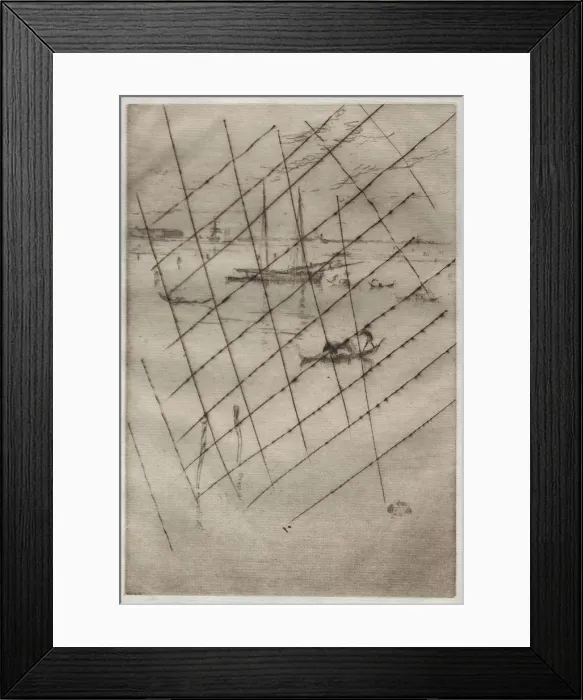 Framed Print : The Little Lagoon, 1880. Creator: James McNeill Whistler (American, 1834-1903) Framed Print : The Little Lagoon, 1880. Creator: James McNeill Whistler (American, 1834-1903)