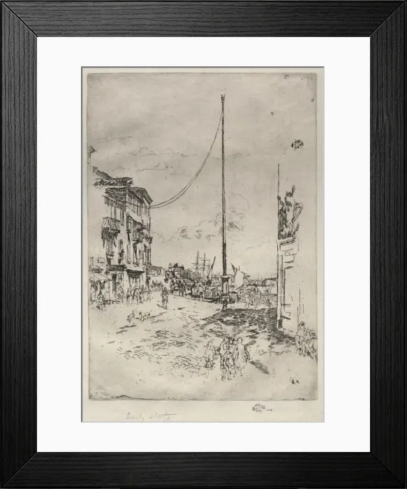 Framed Print : The Little Mast, 1880. Creator: James McNeill Whistler (American, 1834-1903) Framed Print : The Little Mast, 1880. Creator: James McNeill Whistler (American, 1834-1903)