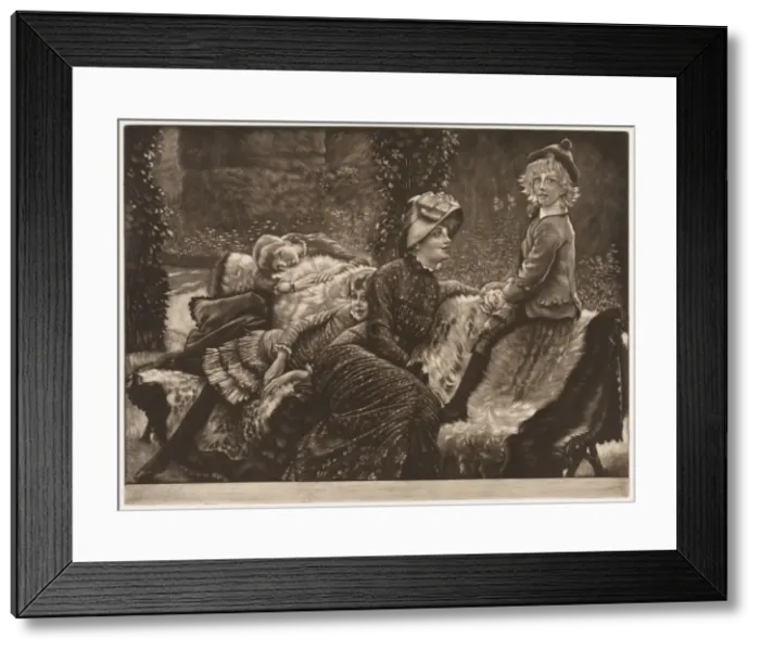 Framed Print : The Garden Bench, 1883. Creator: James Tissot (French, 1836-1902) Framed Print : The Garden Bench, 1883. Creator: James Tissot (French, 1836-1902)