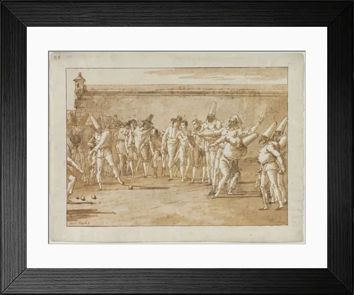 Framed Print : The Game of Bowls, 1790s. Creator: Giovanni Domenico Tiepolo (Italian, 1727-1804) Framed Print : The Game of Bowls, 1790s. Creator: Giovanni Domenico Tiepolo (Italian, 1727-1804)