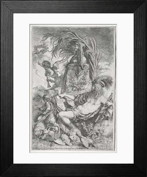 Framed Print : The Genius of Castiglione, 1648. Creator: Giovanni Benedetto Castiglione (Italian, 1609-1664) Framed Print : The Genius of Castiglione, 1648. Creator: Giovanni Benedetto Castiglione (Italian, 1609-1664)