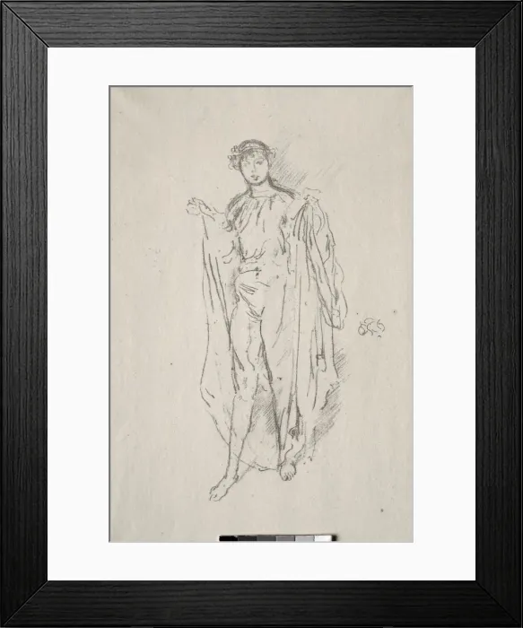 Framed Print : The Girl. Creator: James McNeill Whistler (American, 1834-1903) Framed Print : The Girl. Creator: James McNeill Whistler (American, 1834-1903)