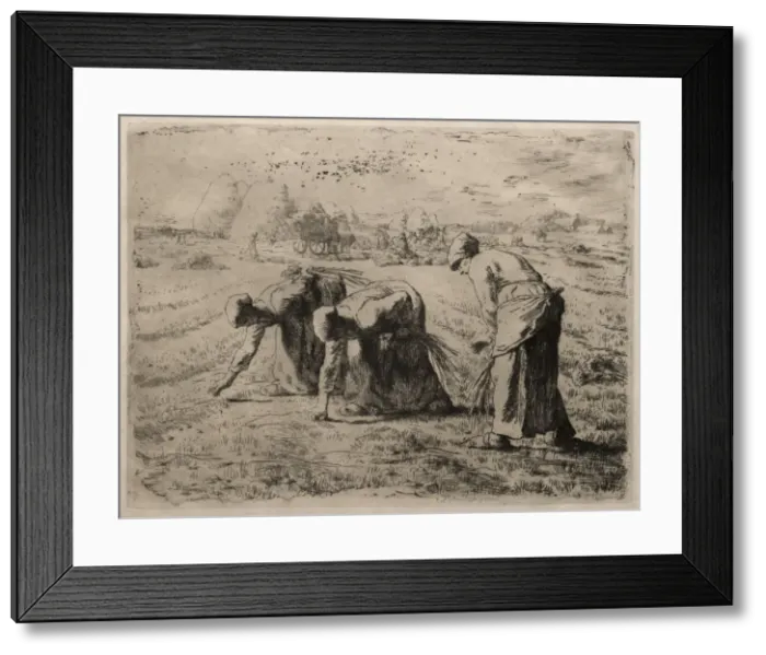 Framed Print : The Gleaners. Creator: Jean-Francois Millet (French, 1814-1875) Framed Print : The Gleaners. Creator: Jean-Francois Millet (French, 1814-1875)